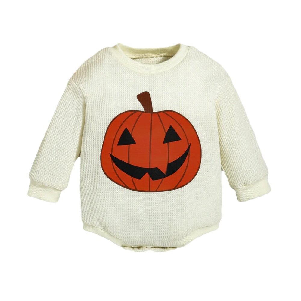 Halloween Pumpkin Baby Bodysuit, Fall Baby One Piece, Pumpkin Design-New   Cute!